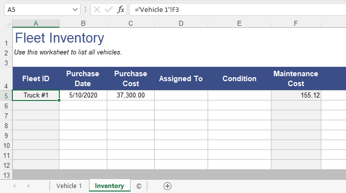 Free Vehicle Maintenance Log Template For Excel, 40% OFF